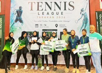 Dinda/Raisya Juara Tarakan Tennis League Seri 1