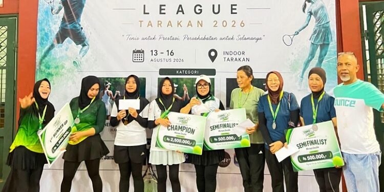 Dinda/Raisya Juara Tarakan Tennis League Seri 1 