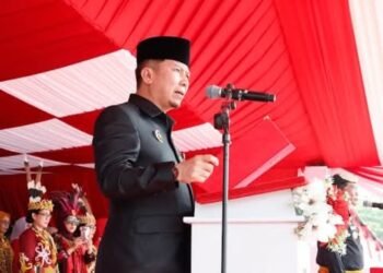 Ketua DPRD Kaltara Achmad Djufrie Bacakan Teks Proklamasi di HUT Ke-81 RI