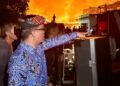 Bupati Tana Tidung Sampaikan Duka Cita Atas Kebakaran di Tideng Pale, Ajak Warga Saling Bantu