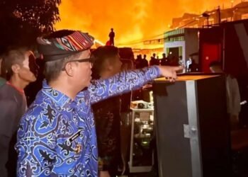 Bupati Tana Tidung Sampaikan Duka Cita Atas Kebakaran di Tideng Pale, Ajak Warga Saling Bantu