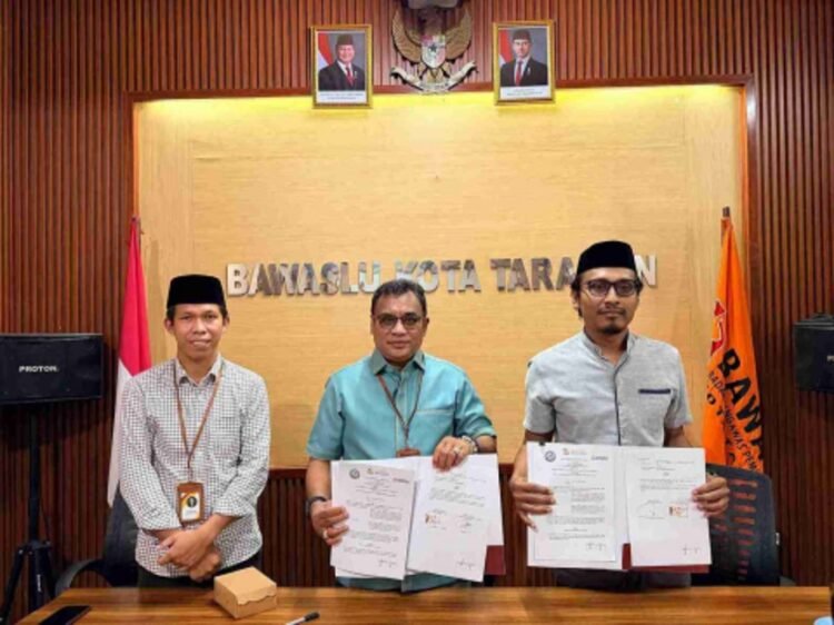 Perkuat Pengawasan Pemilu, Bawaslu Tarakan dan FH UBT Resmi Gandeng Tangan