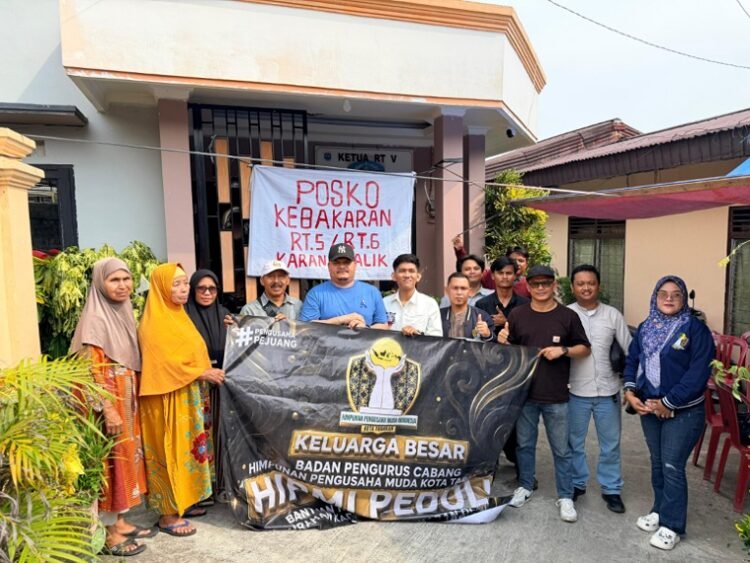 Bukan Cuma Donasi, HIPMI Tarakan Siap Kawal Pengurusan Sertifikat Korban Kebakaran