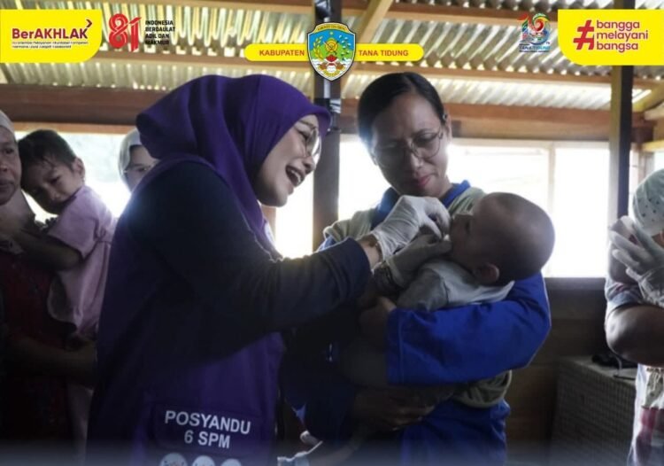 Cegah Stunting, Posyandu di Tana Tidung Salurkan Vitamin A dan Makanan Tambahan