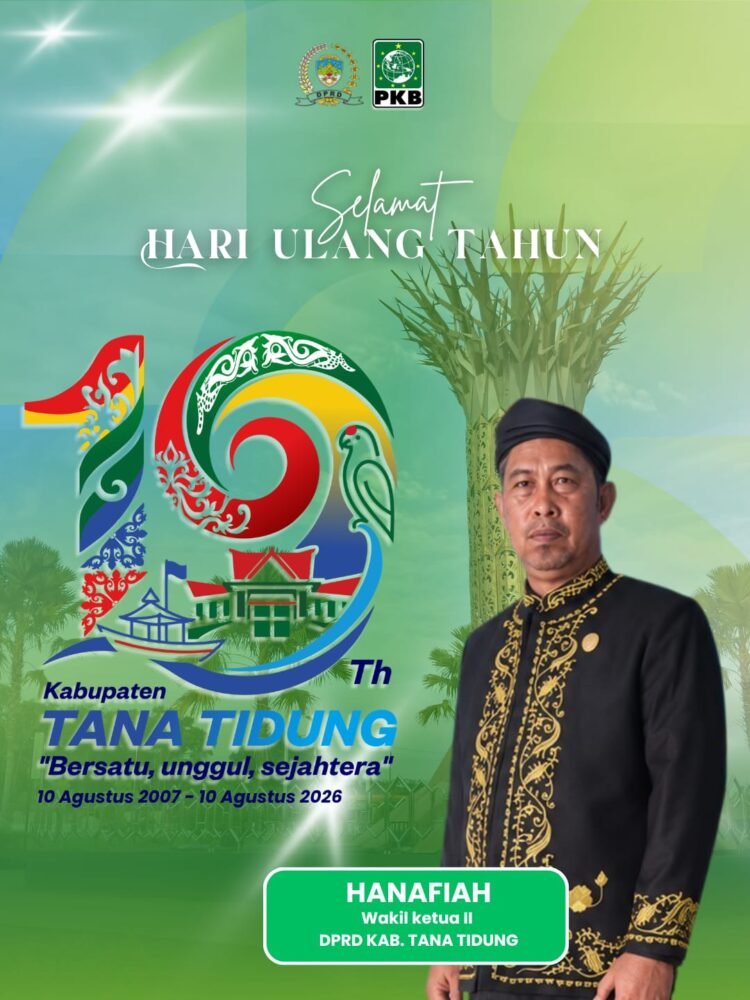 HUT ke-19 Tana Tidung, Wakil Ketua DPRD Hanafiah Sampaikan Harapan Pembangunan Transparan dan Sejahtera