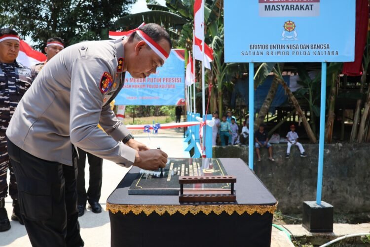 Kapolda Kaltara Resmikan Jembatan Merah Putih Presisi di Tarakan