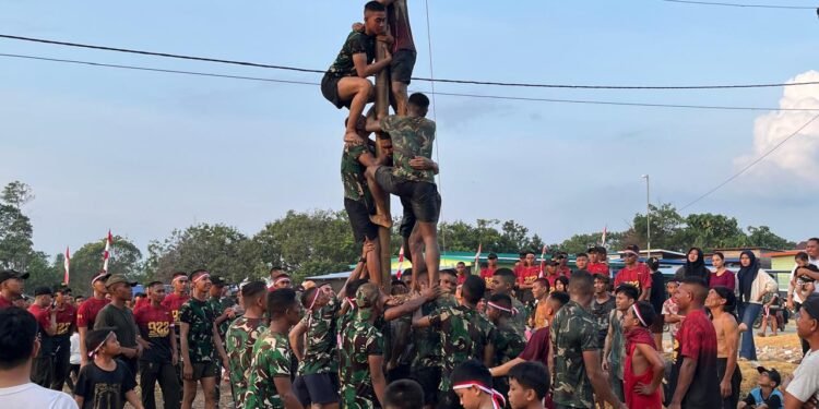 Lima Bulan di Tana Tidung, Yonif TP 922/Upun Taka Rayakan HUT RI Bersama Warga Betayau