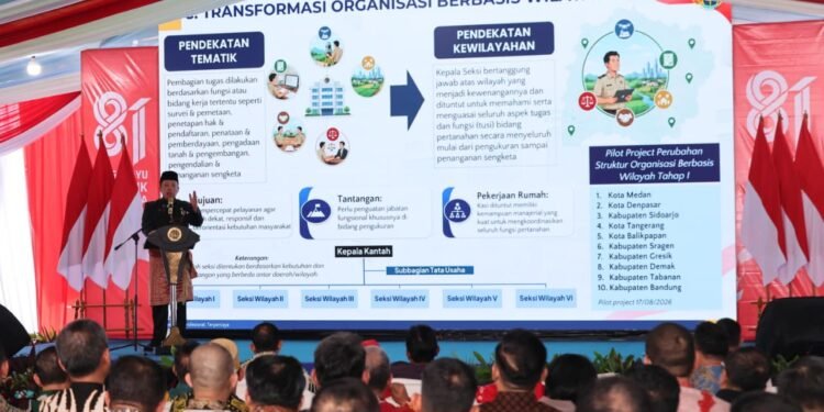 Transformasi Kementerian ATR/BPN, 10 Kantah Mulai Terapkan Sistem Organisasi Berbasis Wilayah untuk Percepat Pelayanan bagi Masyarakat