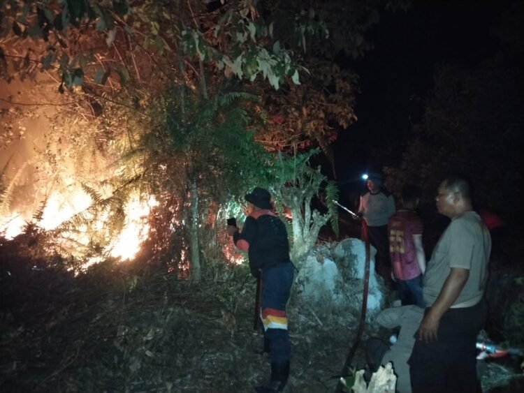 Polresta Bulungan Terus Tanggapi Karhutla, Tim Gabungan Turun Tangan Padamkan Api di Slimau 1