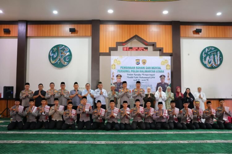 Pembinaan Rohani dan Mental Personel Polda Kaltara dalam Rangka Memperingati Maulid Nabi Muhammad SAW 1448 H