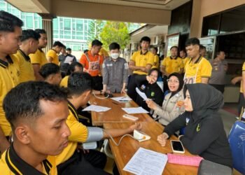Pastikan Anggota Prima Melayani Warga, Polresta Bulungan Gelar Samjas dan Cek Kesehatan