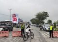 Jaga Kelancaran Car Free Day, Sat Lantas dan Sat Samapta Polresta Bulungan Amankan Kawasan Tepi Sungai Kayan