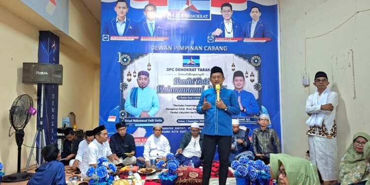 Meneladani Rasulullah, DPC Demokrat Tarakan Ajak Warga Perkuat Silaturahmi dan Kepedulian Sosial