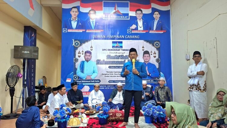 Meneladani Rasulullah, DPC Demokrat Tarakan Ajak Warga Perkuat Silaturahmi dan Kepedulian Sosial