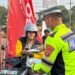Polantas Peduli, Satlantas Polresta Bulungan Bagikan Masker Gratis untuk Warga