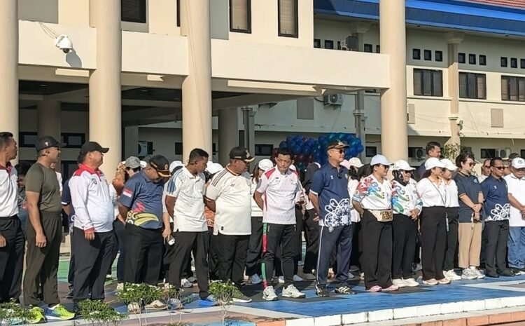 Meriahkan HAORNAS, Ketua KONI Kaltara Hadiri Launching Logo dan Maskot Porprov II Kaltara di Malinau