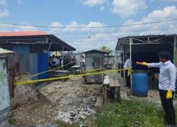 Warga Pujasera Jalan Jenderal Sudirman Dihebohkan Penemuan Jenazah Pria di Dalam Gerobak Dagangan