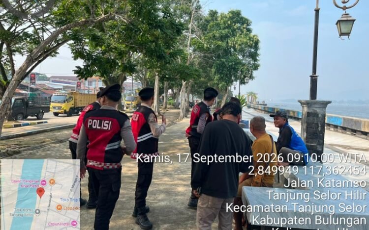Jaga Kondusifitas Wilayah, Sat Samapta Polresta Bulungan Intensifkan Patroli Dialogis di Jalan Katamso