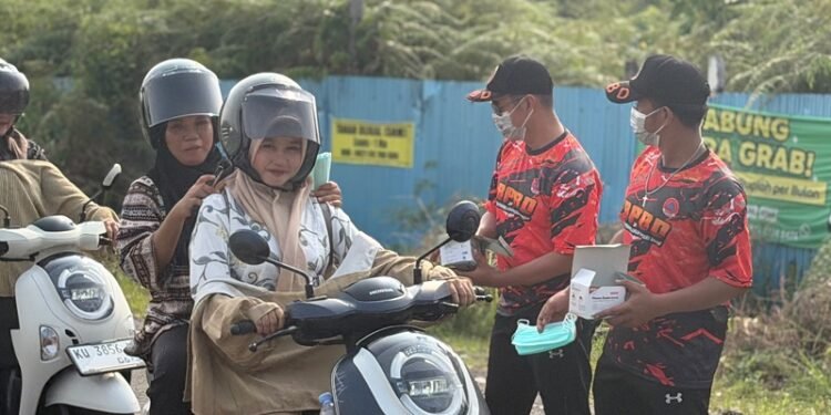 Kualitas Udara Memburuk, BPBD Tarakan Bagikan Masker ke Warga