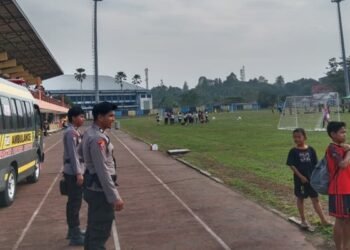 Amankan Camp Festival, Polresta Bulungan Siagakan Personel dan Tim Dokkes di Stadion Andi Tjatjok