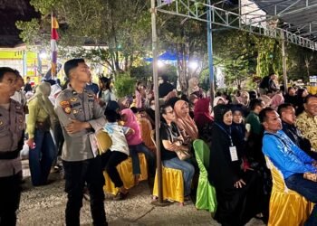 Kawal Suksesnya Acara, Polresta Bulungan Polda Kaltara Monitoring Penutupan Jambore PKG PAUD di Bunyu