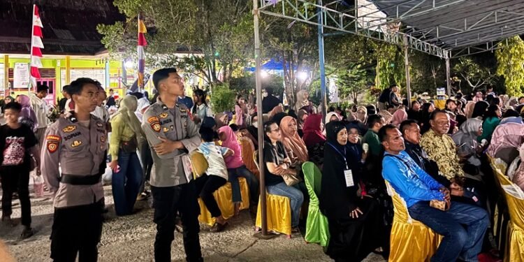 Kawal Suksesnya Acara, Polresta Bulungan Polda Kaltara Monitoring Penutupan Jambore PKG PAUD di Bunyu
