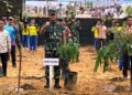 Tanam 460 Pohon, Kodim Bulungan Siapkan Penghijauan Berkelanjutan