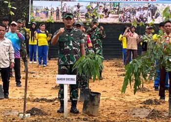 Tanam 460 Pohon, Kodim Bulungan Siapkan Penghijauan Berkelanjutan
