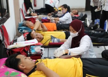 HUT Polantas ke-71, Ditlantas Polda Kaltara Donorkan 50 Kantong Darah untuk Masyarakat
