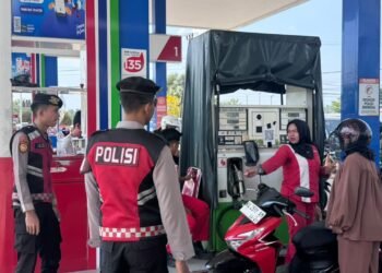 Patroli dan Pengawasan SPBU di Bulungan Antisipasi Gangguan Kamtibmas Pasca Penyesuaian Harga BBM