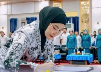 Vamelia Ibrahim Perkuat Gerakan Keluarga, Pengurus TP PKK hingga Bunda PAUD Kecamatan Dilantik
