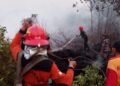 Kebakaran Lahan di Pantai Amal RT 8 Makin Luas Dekati Rumah Warga