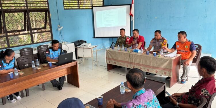 Mantapkan Persiapan Peresmian Kapel Rumah Doa SMAN 1 Tanjung Palas Barat, Kapolsek Hadiri Rapat Koordinasi Lintas Sektor