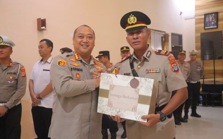 Kapolresta Bulungan Pimpin Upacara Penyerahan Jabatan Kabaglog dan Pelantikan Kapolsek Tanjung Palas Timur
