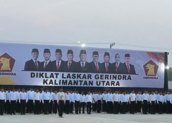 Bawa Tradisi Hambalang, Ratusan Kader Gerindra Kaltara Ikuti Diklat Laskar