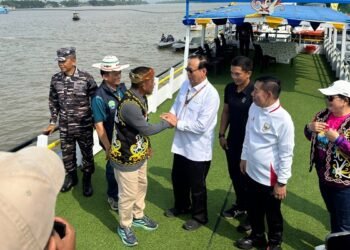 Pengamanan Festival Sungai Kayan, Polresta Bulungan Gelar Apel Gabungan Lomba Perahu Dayung HUT Bulungan