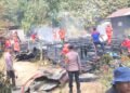 Diduga Akibat Korsleting Listrik, Satu Unit Rumah di Jelarai Selor Hangus Terbakar