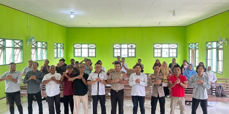 Perkuat Sinergitas, Polsek Tanjung Palas Utara Gelar Sosialisasi Polisi Bersama Masyarakat di Desa Karang Agung