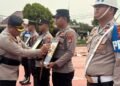 Polresta Bulungan Gelar Upacara PTDH Tiga Personel, Kapolresta: Bentuk Komitmen dan Ketegasan Kedisiplinan Anggota