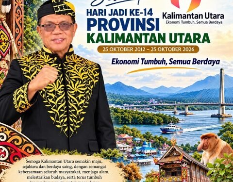 HUT ke-14 Kaltara, M. Nasir: Kemajuan Pesat Harus Diikuti Pemerataan, Hilirisasi dan Penguatan Perbatasan