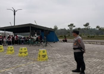 Polresta Bulungan Kawal Ketat Kejuaraan Panahan di Hutan Kota Tanjung Selor demi Keamanan Atlet dan Penonton