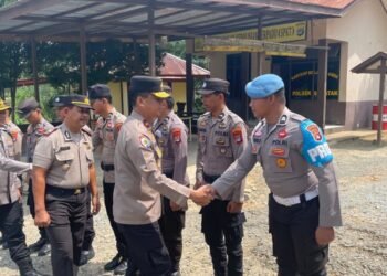 Terima Kunjungan Kerja Kapolda Kaltara di Polsek Sekatak, Polresta Bulungan Siap Tindak Lanjuti Arahan Pimpinan