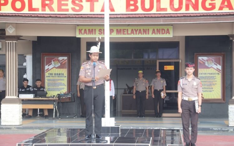 Gelar Upacara Hari Sumpah Pemuda, Polresta Bulungan Kobarkan Semangat Persatuan dan Jiwa Nasionalisme