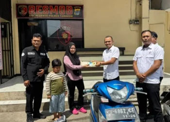 Satreskrim Polres Tarakan Serahkan Motor Curian ke Pemiliknya Secara Gratis