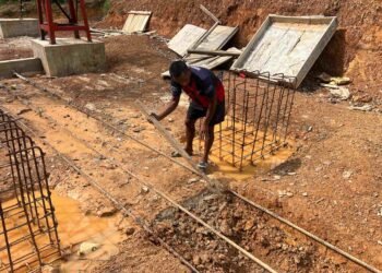 Pembangunan Jembatan Garuda Buong Baru Terus Berlanjut, Penggalian Sisi Seberang Dikerjakan