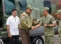 Danrem 092/Maharajalila Sambut Kunker Menhan di Yonif TP 880/Benuanta dan Yonif TP 922/Upun Taka