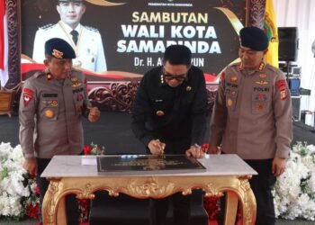 Perkuat Kesiapsiagaan Brimob, Wali Kota Samarinda Resmikan Mako Batalyon B Pelopor