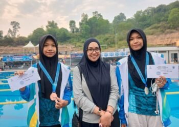 Dua Putri Peltu Jun Priyanto Borong 7 Medali di Kejuaraan Renang Gubernur Cup II Kaltara 2026