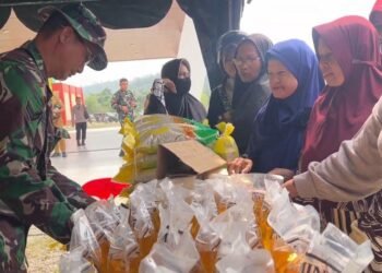 Ringankan Beban Warga, Kodim 0907/Tarakan Hadirkan Bazar Sembako Murah