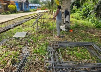 Jembatan Beton Seludau dan Sesayap Hilir Kembali Dikerjakan, Pembesian Mulai Dilakukan